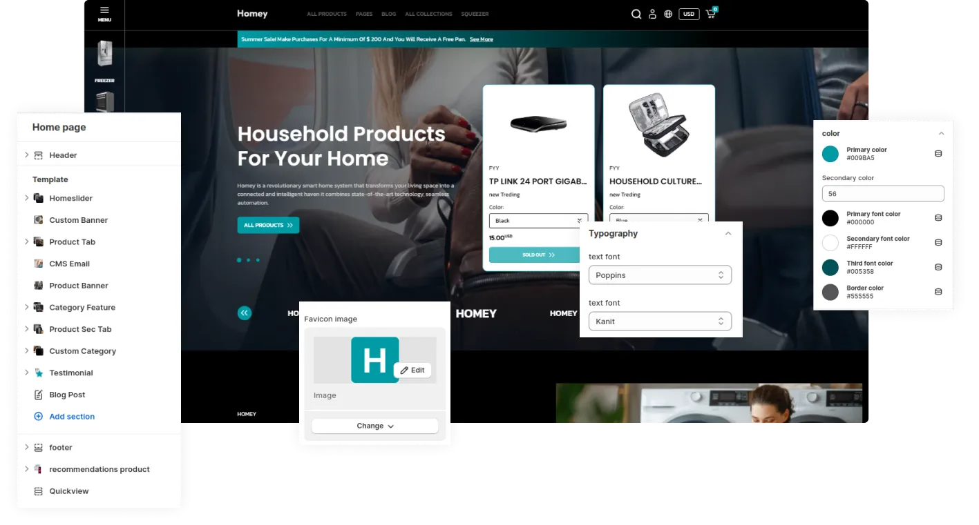 Homey Shopify Theme - WorkDo