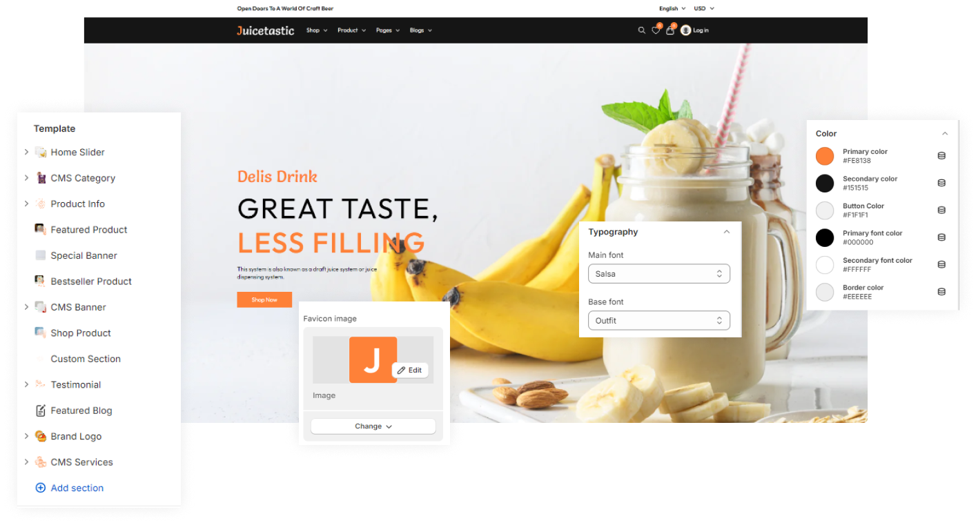 Juicetastic Shopify Theme - WorkDo