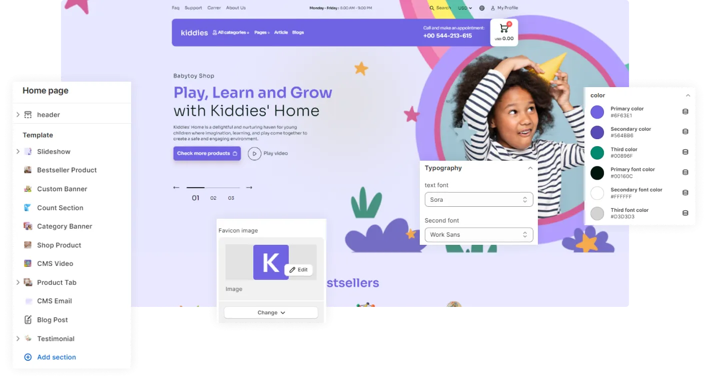 kiddies Shopify Theme - WorkDo