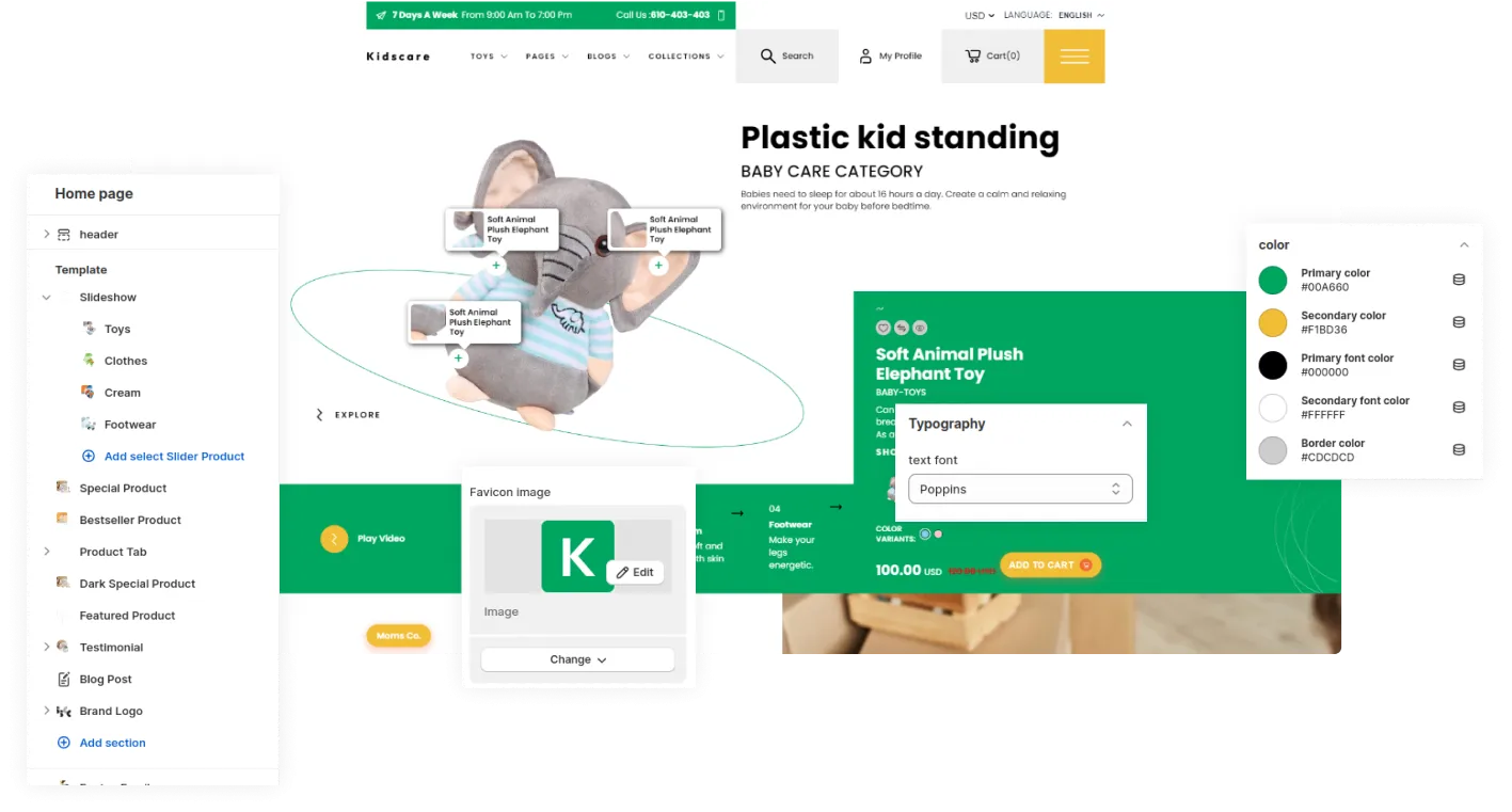 Kidscare Shopify Theme - WorkDo