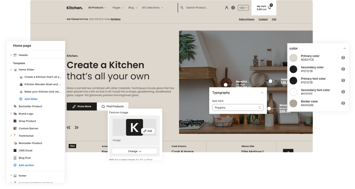 Kitchen Shopify Theme - WorkDo