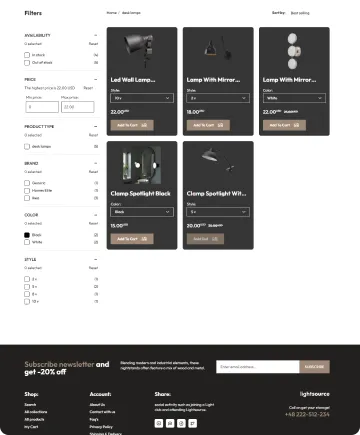 Light Source Shopify Theme