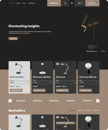 Light Source Shopify Theme