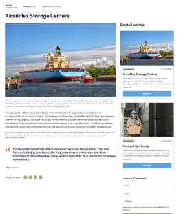 Logistics boxes Shopify Theme