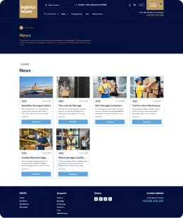 Logistics boxes Shopify Theme