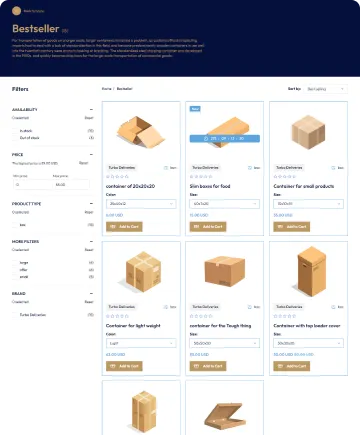 Logistics boxes Shopify Theme