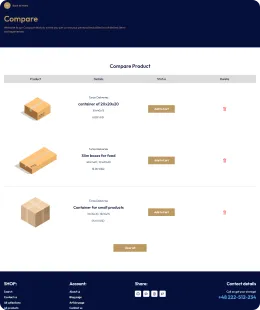 Logistics boxes Shopify Theme