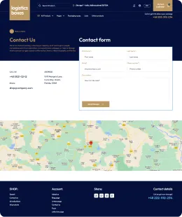 Logistics boxes Shopify Theme