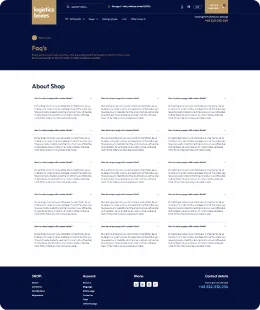 Logistics boxes Shopify Theme