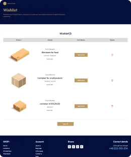 Logistics boxes Shopify Theme