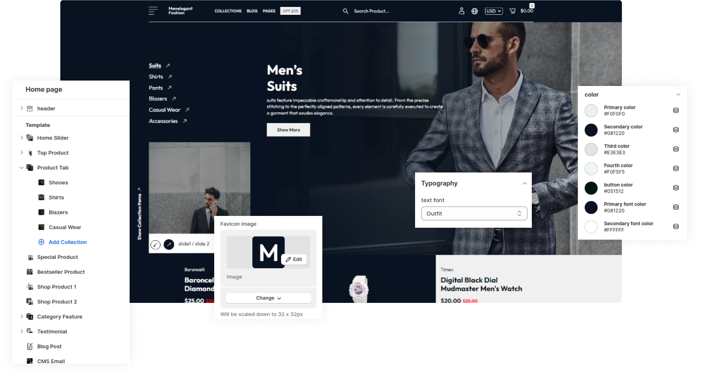 Men Elegant Fashion Shopify Theme - WorkDo