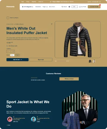 Mens Only Shopify Theme