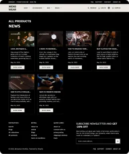 Menswear Shopify Theme