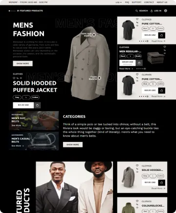 Menswear Shopify Theme
