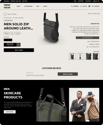 Menswear Shopify Theme