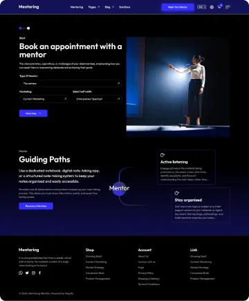 Mentoring Shopify Theme