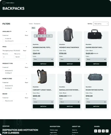 Mountains Shopify Theme