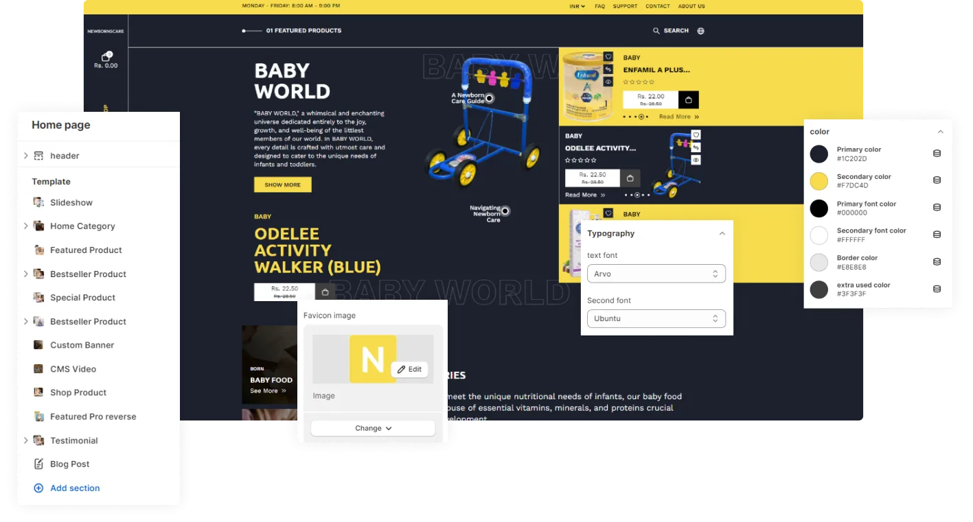 NewBornsCare Shopify Theme - WorkDo
