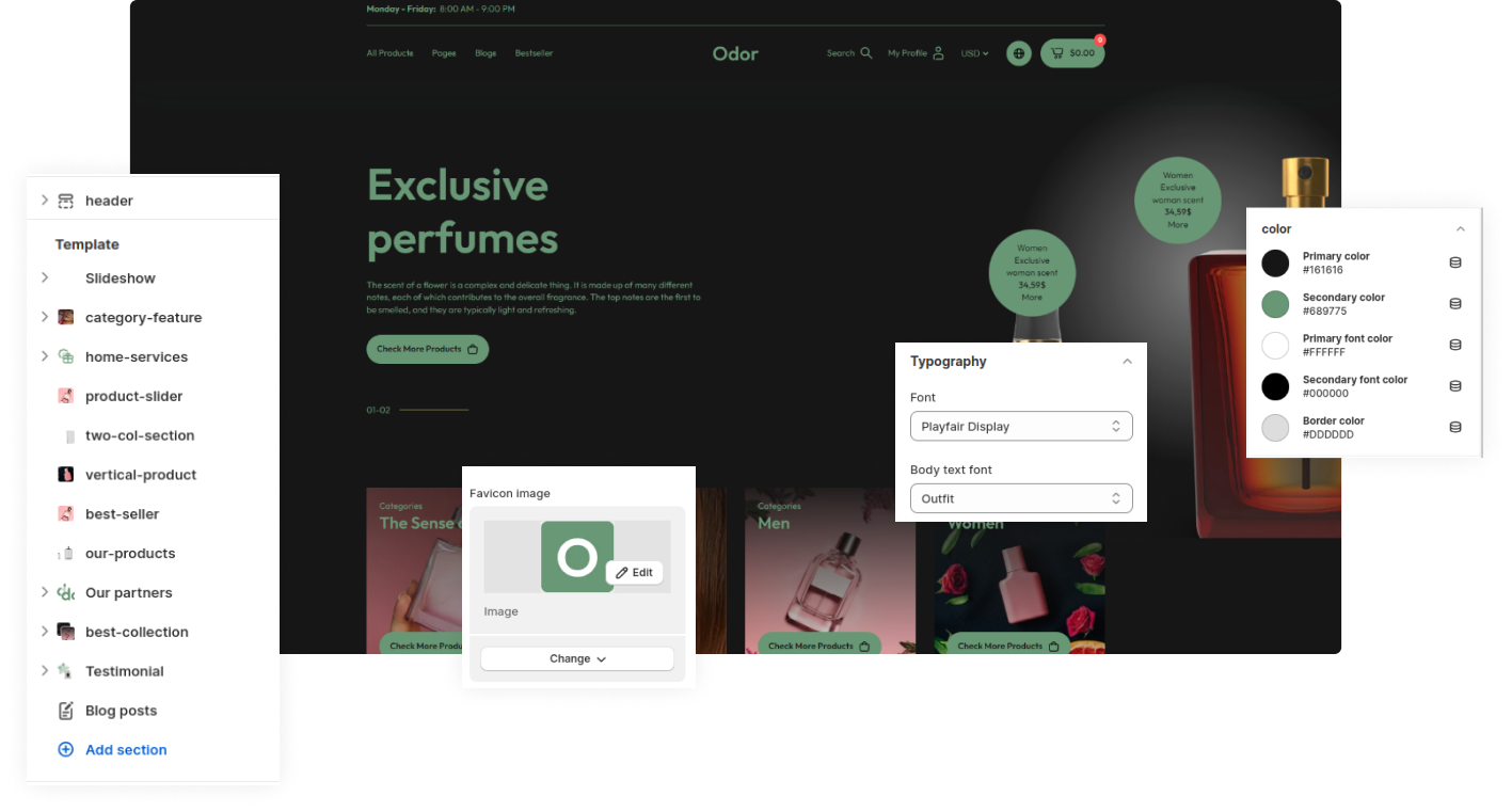 Odor Shopify Theme - WorkDo