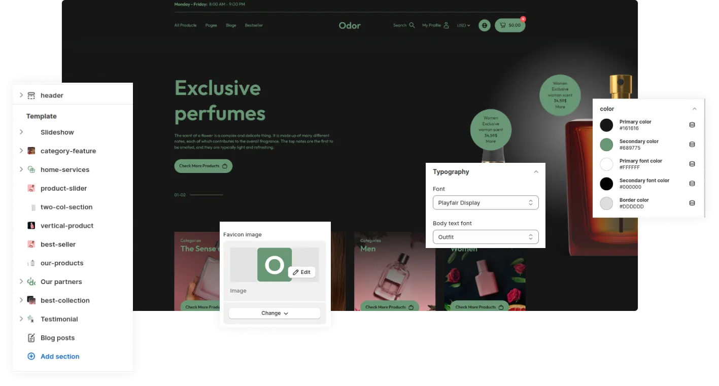 Odor Shopify Theme - WorkDo