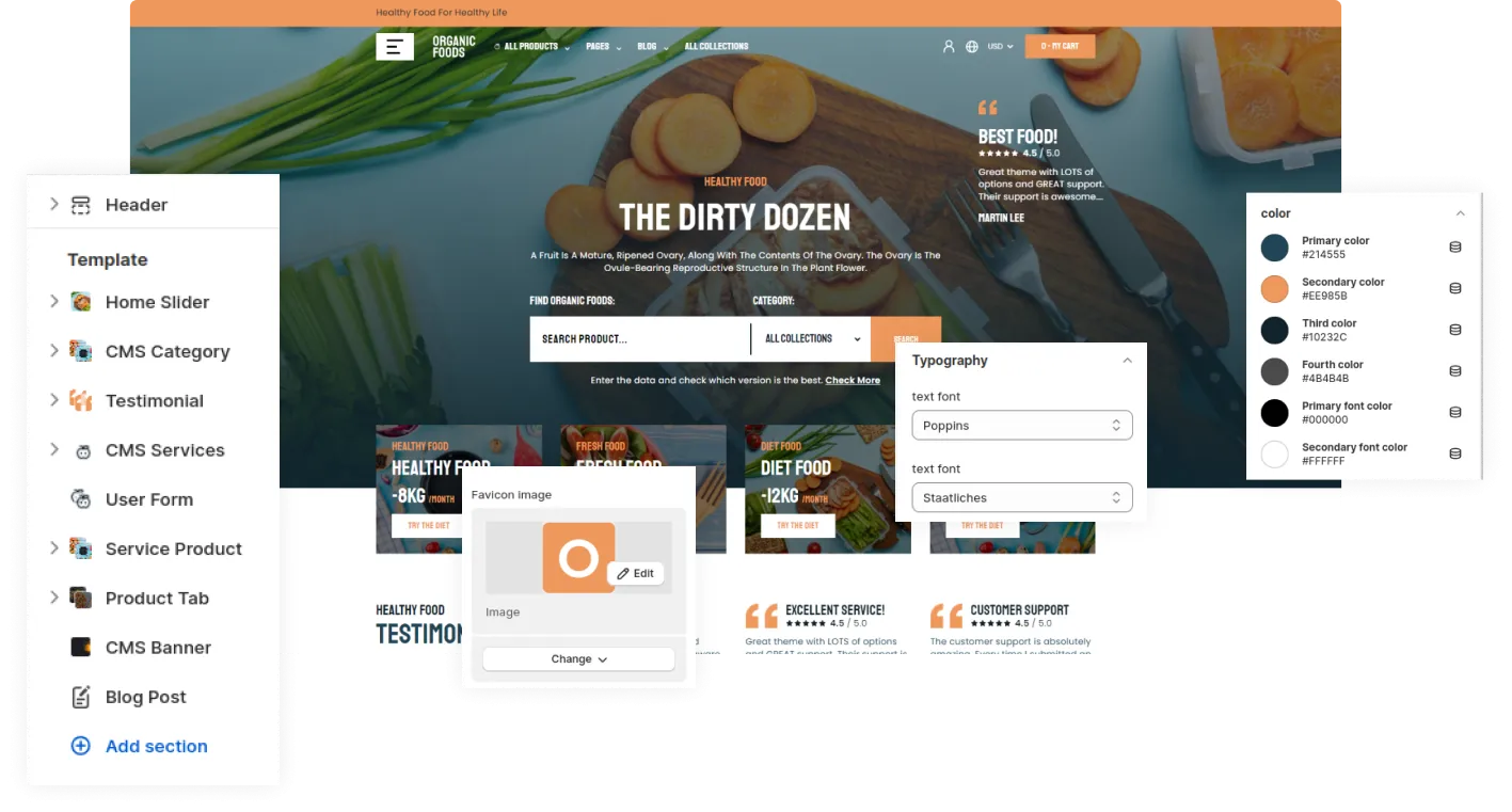 Organic Foods Shopify Theme - WorkDo