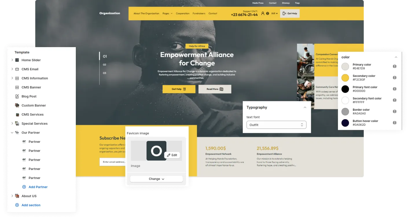 Organization Shopify Theme - WorkDo