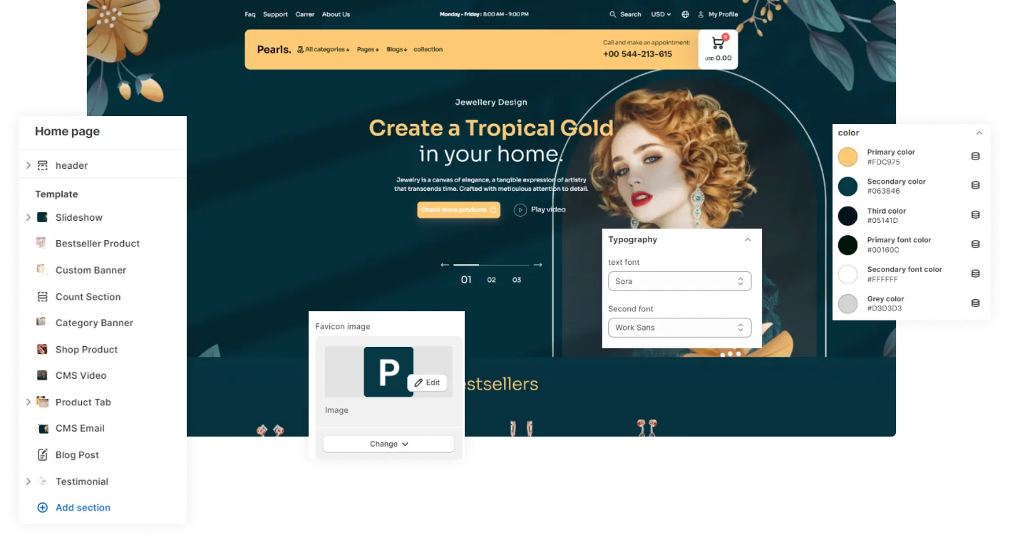 Pearls Shopify Theme - WorkDo
