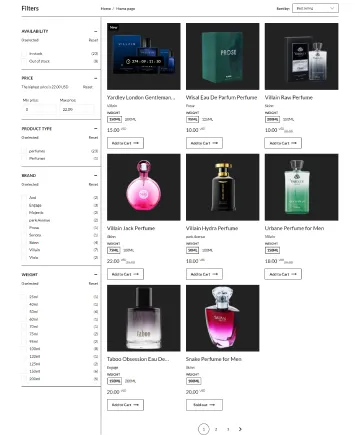 Perfumes Shopify Theme