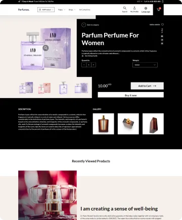 Perfumes Shopify Theme