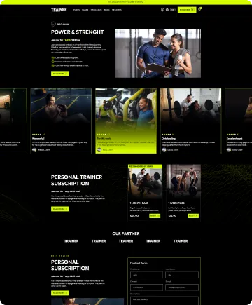Personal Trainer Shopify Theme