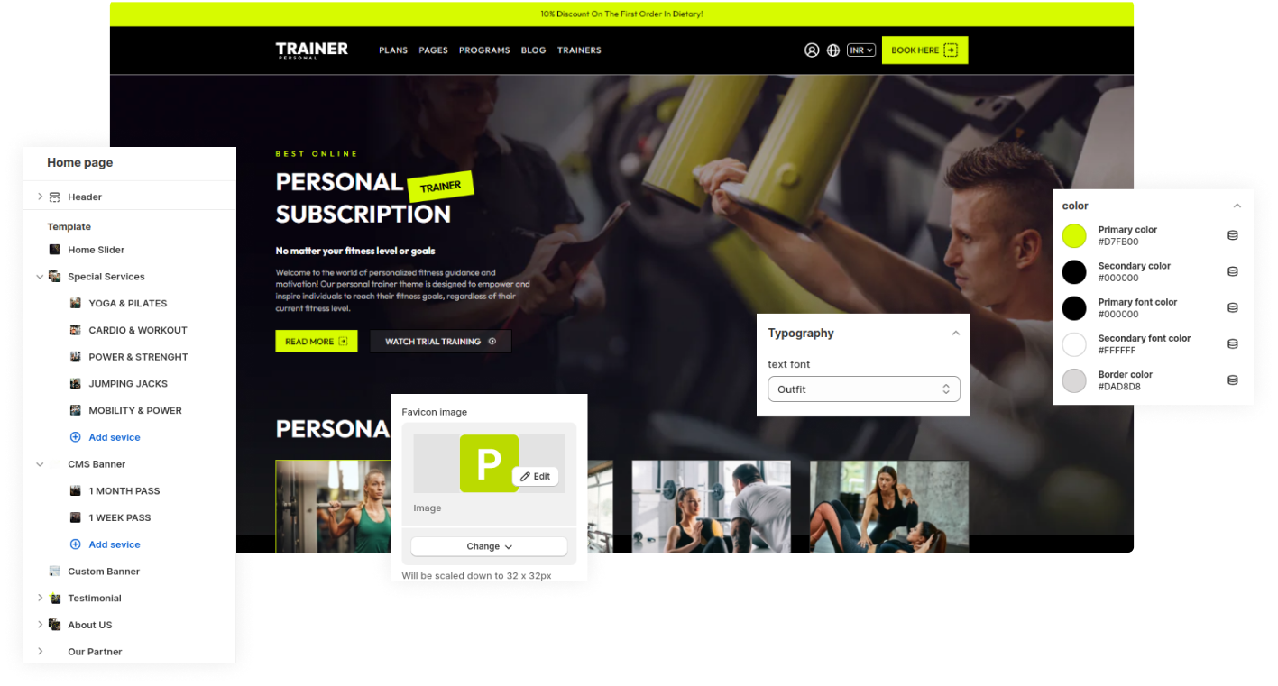 Personal Trainer Shopify Theme - WorkDo