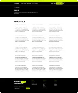 Personal Trainer Shopify Theme