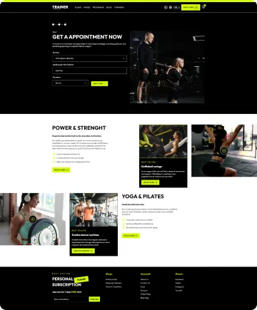 Personal Trainer Shopify Theme