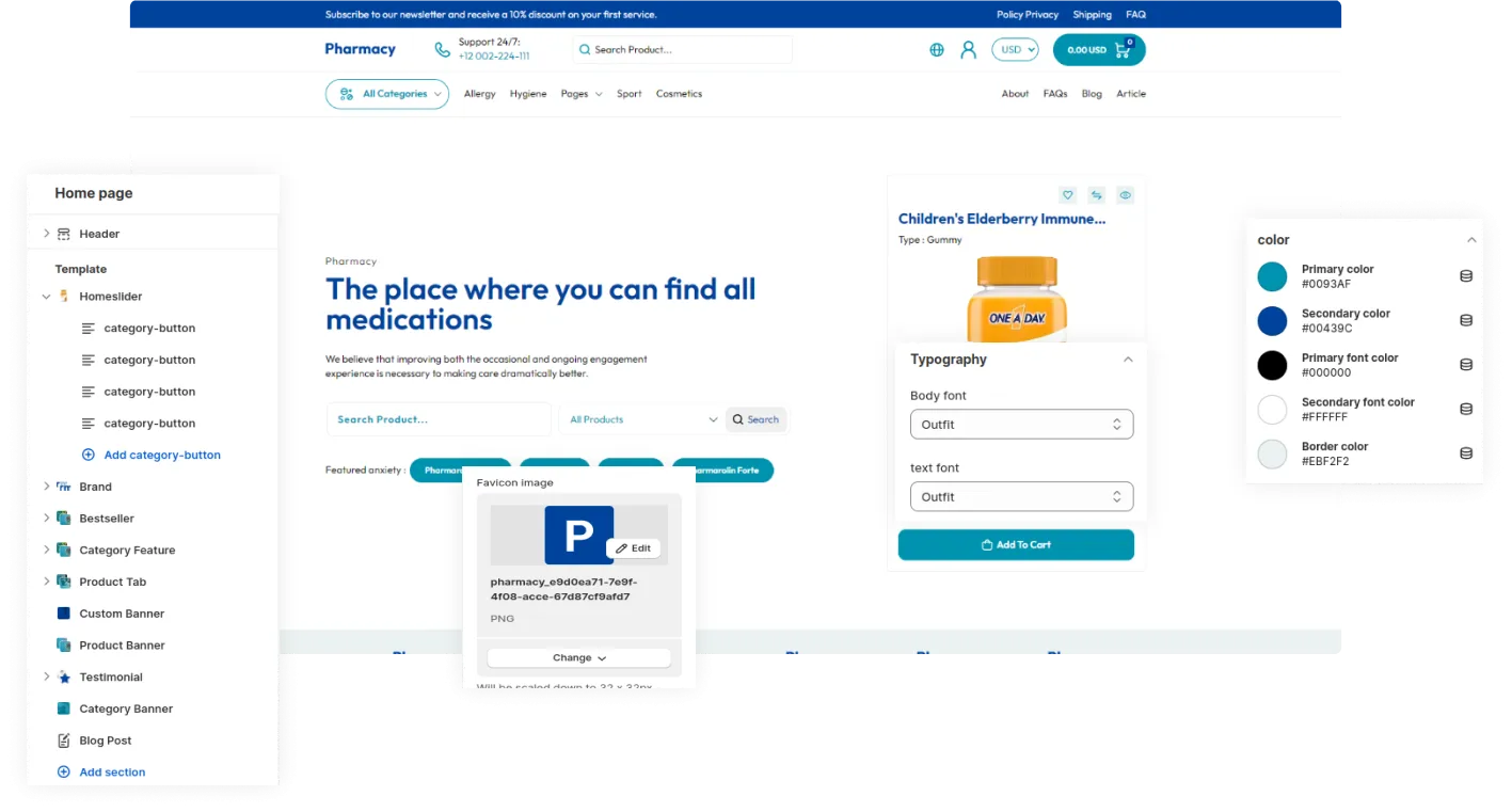 Pharmacy Shopify Theme - WorkDo
