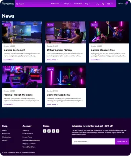 Playgames Shopify Theme