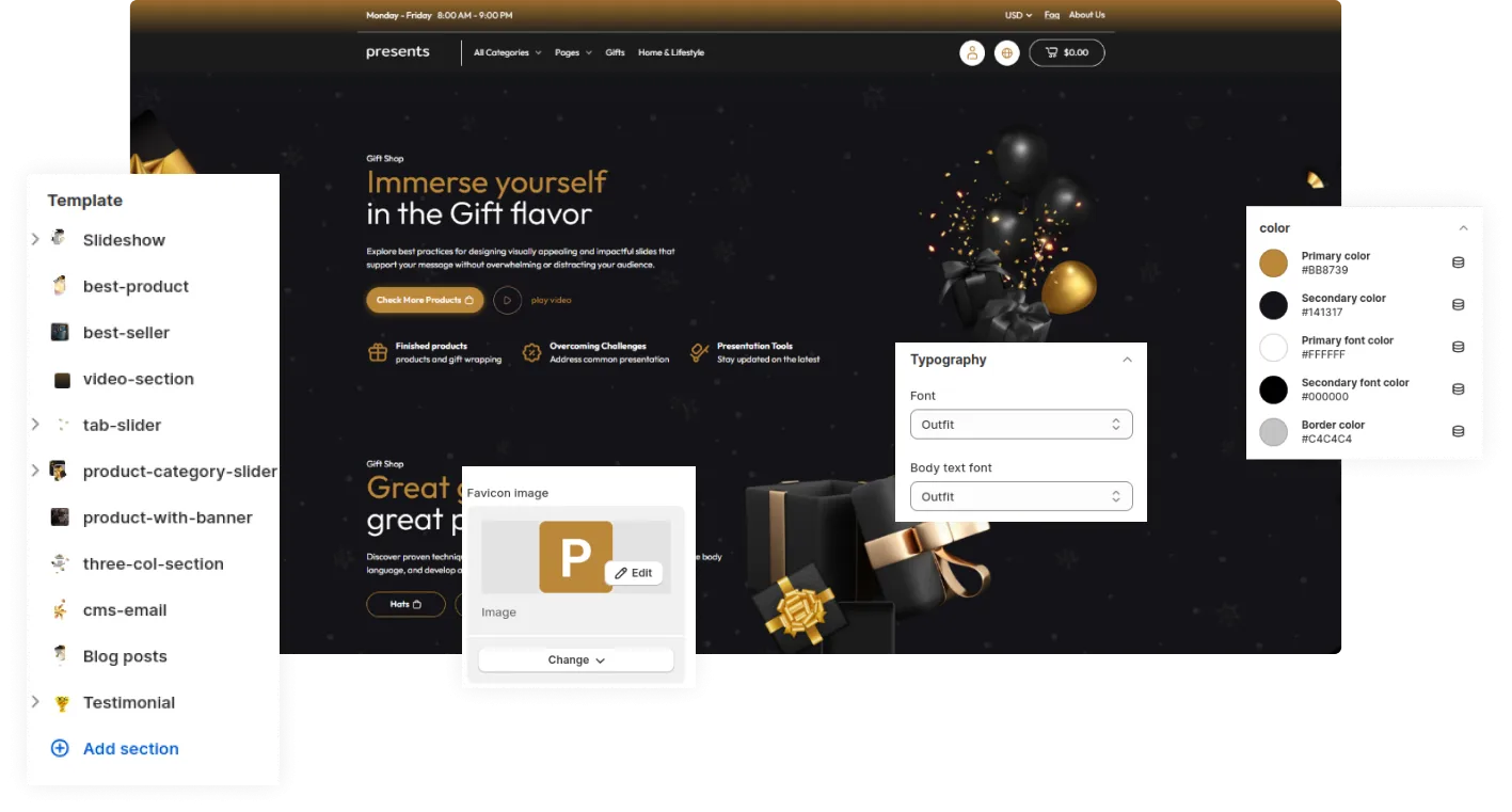 Presents Shopify Theme - WorkDo