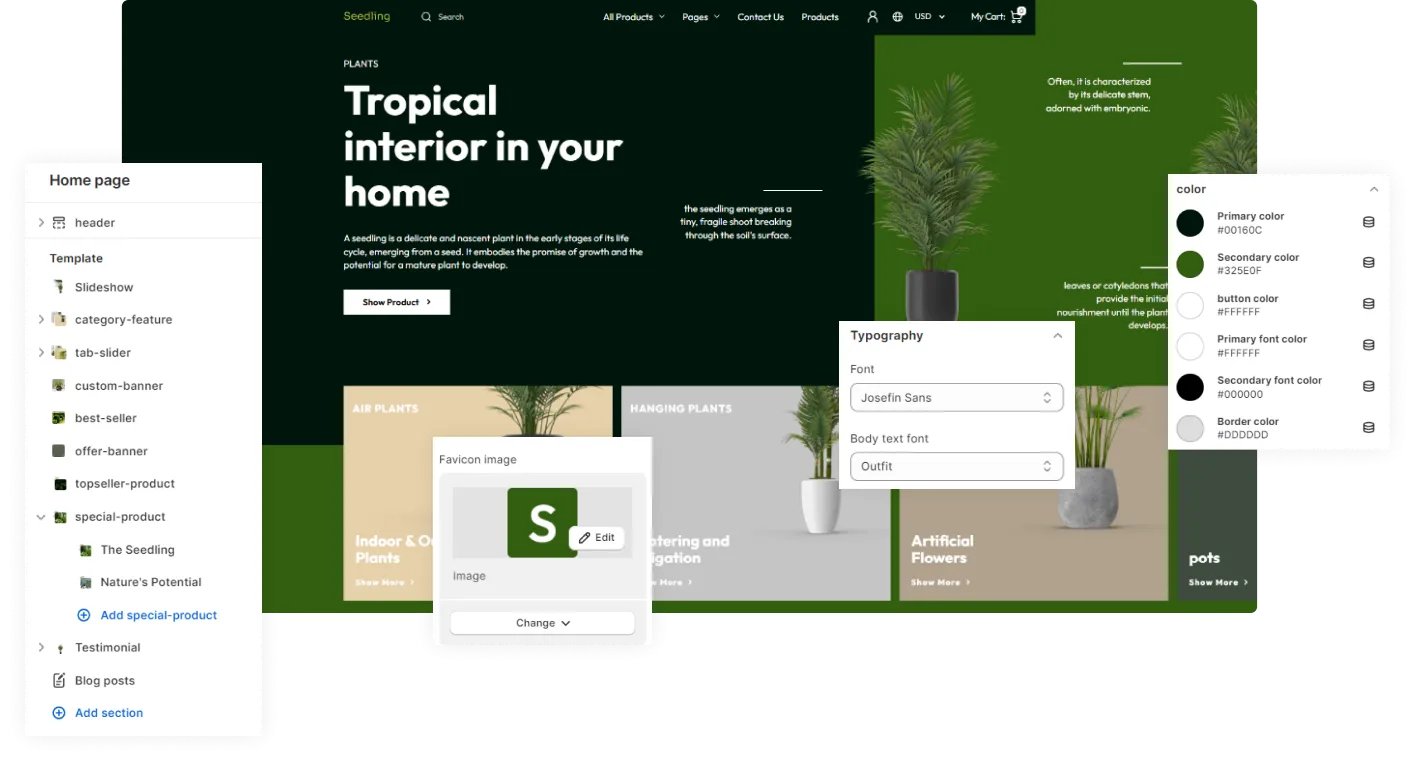 Seedling Shopify Theme - WorkDo