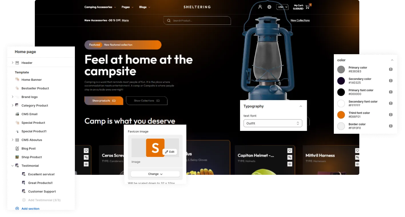 Sheltering Shopify Theme - WorkDo