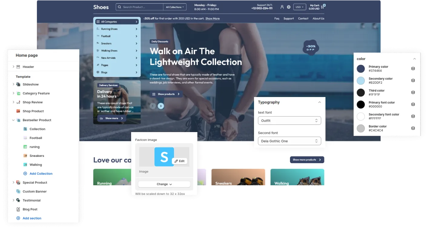 Shoes Shopify Theme - WorkDo