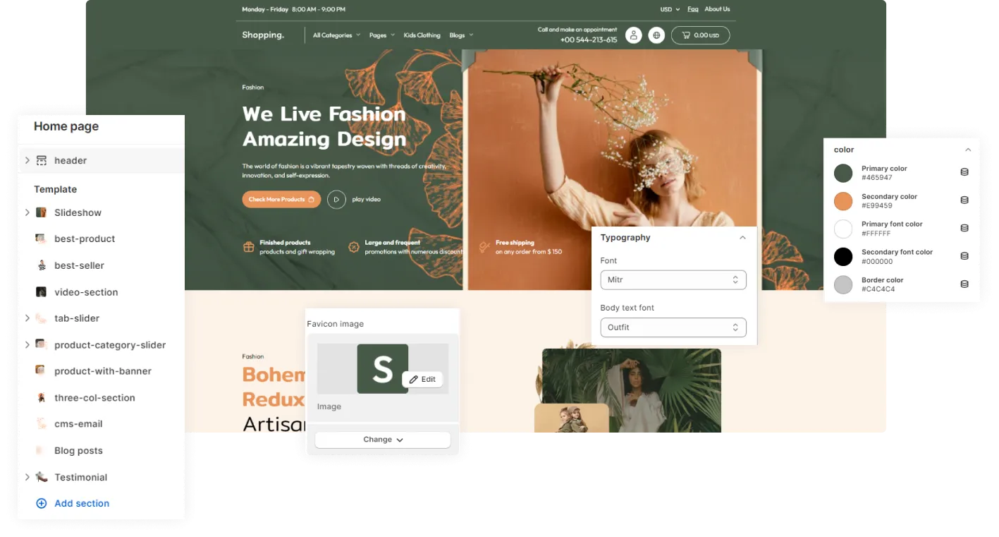 Shopping Shopify Theme - WorkDo