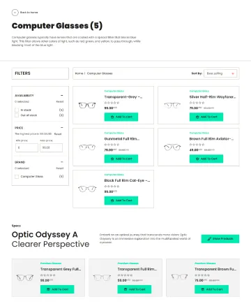 Specs Shopify Theme