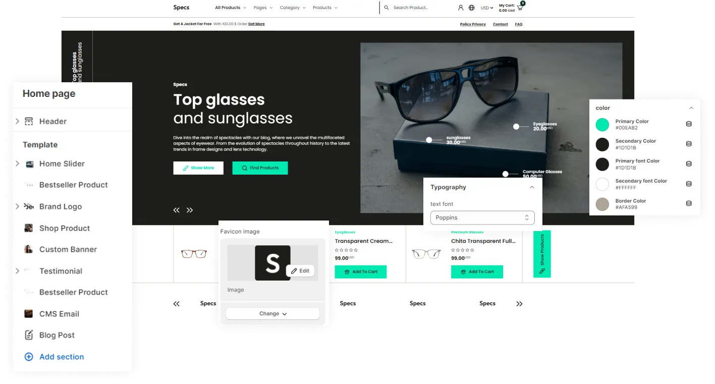 Specs Shopify Theme - WorkDo