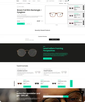 Specs Shopify Theme