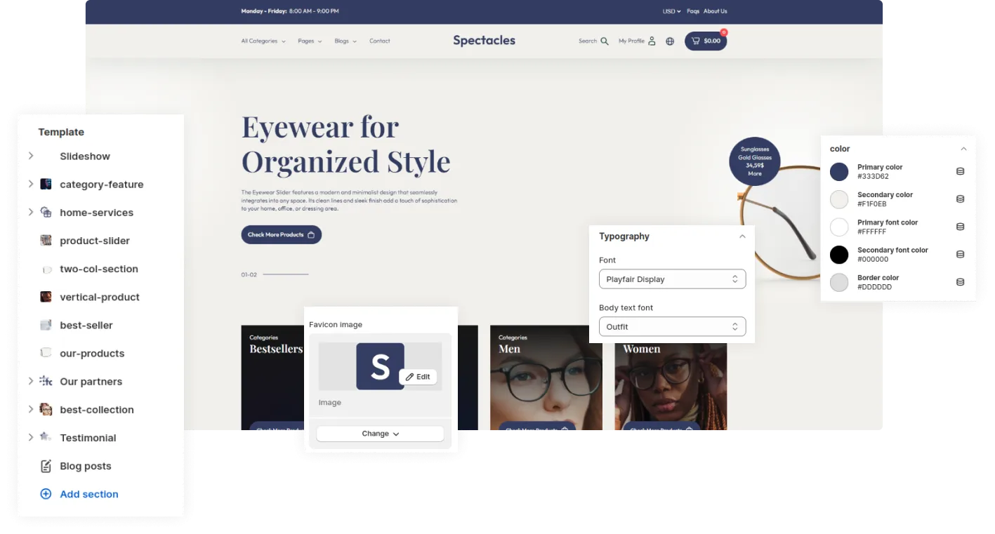 Spectacles Shopify Theme - WorkDo