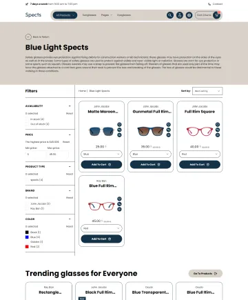 Spects Shopify Theme