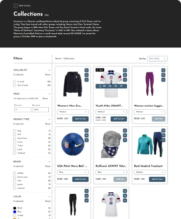 Sports Club Shopify Theme