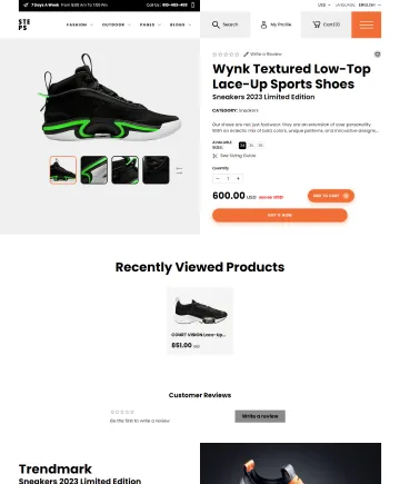Steps Shopify Theme