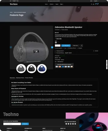 Techno Shopify Theme