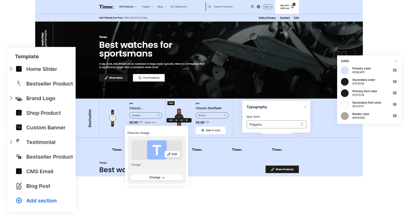 Timer Shopify Theme - WorkDo
