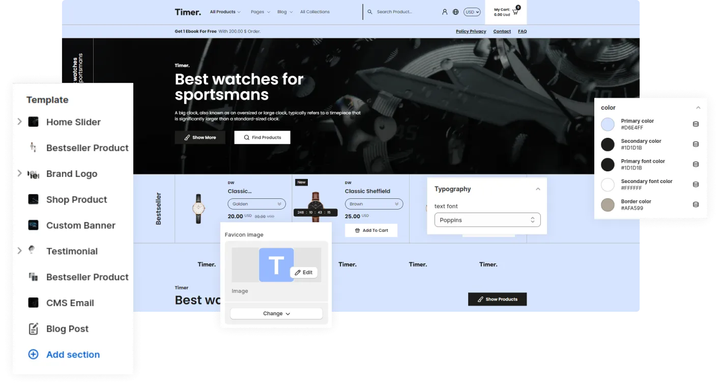 Timer Shopify Theme - WorkDo